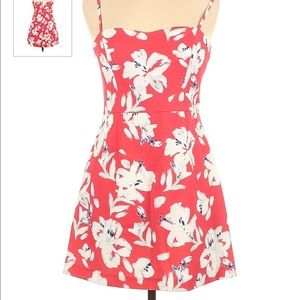 French Connection Red Floral Sundress size 6